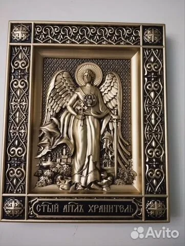 Резная икона Ангел Хранитель — красивый подарок
