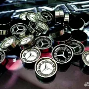 Комплект стальных фишек для нард «Mercedes» — оригинальный подарок — фотография 6