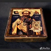 Икона. Св. Николай Чудотворец. Дерев — красивый подарок — фотография 2