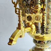 Самовар позолоченный — красивый подарок — фотография 4