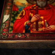 Икона деревянная "Святой князь Владимир" — красивый подарок — фотография 6