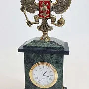 Настольные часы «Презент» с российским гербом в подарок — фотография 2