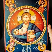 Икона "Христос Пантократор с Апостолами" — необычный подарок — фотография 1