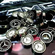 Комплект стальных фишек для нард «Mercedes» — оригинальный подарок — фотография 7