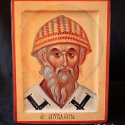 Икона с ковчегом "Спиридон Тримифунтский" в подарок — фотография 1