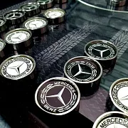 Комплект стальных фишек для нард «Mercedes» — оригинальный подарок — фотография 9