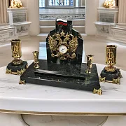 Часы «Президентские» с подставками и гербом РФ в подарок — фотография 1