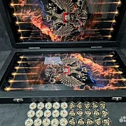 Нарды под стеклом «Держава» — красивый подарок — фотография 6