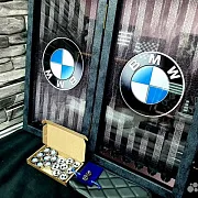 Нарды под стеклом «BMW» — красивый подарок — фотография 8