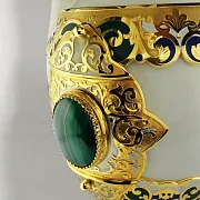 Кофейный набор "Царский малахит" — красивый подарок — фотография 2