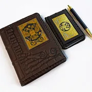 Набор «Ежедневник, визитница кожаная, ручка» №2 — необычный подарок — фотография 2