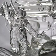 Стеклянная композиция «Ремонт батискафа» — красивый подарок — фотография 3