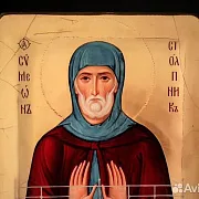 Икона деревянная "Святой Симеон Столпник" в подарок — фотография 4