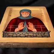 Икона деревянная "Святой Симеон Столпник" в подарок — фотография 5