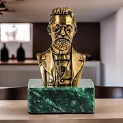Бронзовый бюст «Чехов А.П.» — красивый подарок — фотография 1