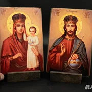 Подарочная венчальная пара. Богоматерь и Спас Вседержитель+по — фотография 1